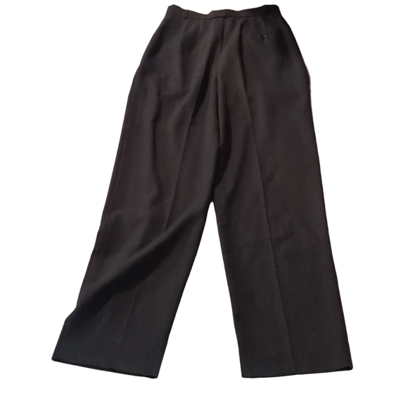 MaxMara Virgin Wool Gray Pleated Trousers Size 6 - Picture 9 of 10